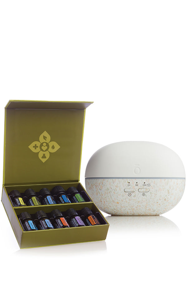 Kit de Aceites Esenciales para la Familia + Difusor Pebble®