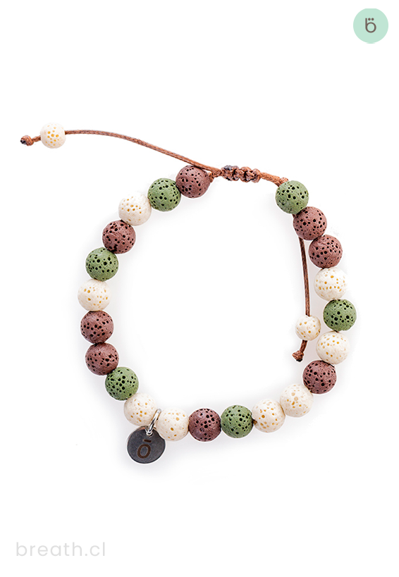Pulsera de piedras volcánicas para aceites esenciales